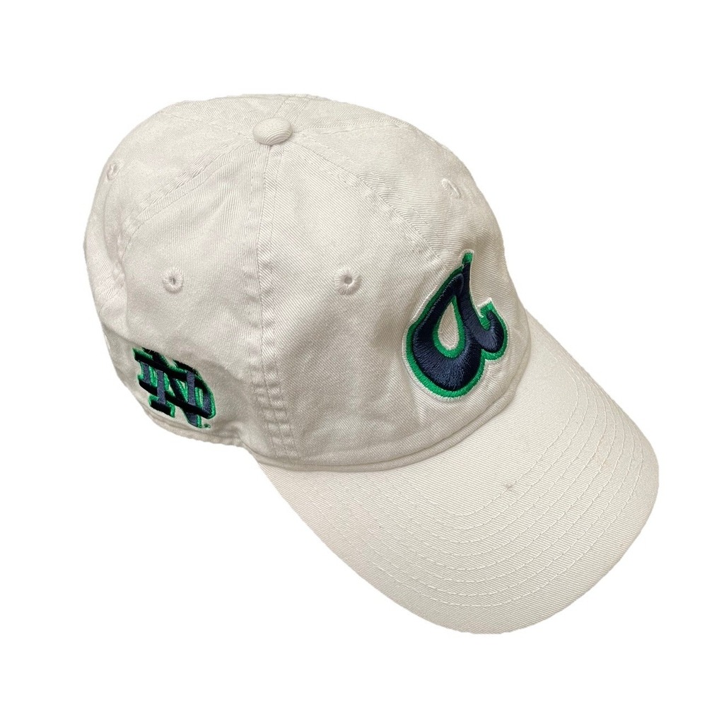 Atlanta Braves x Notre Dame Fighting Irish New Era Adjustable Hat White RARE